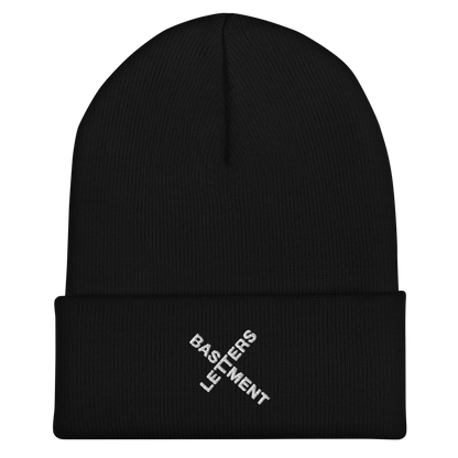 BASEMENT LETTERS // CROSS LOGO // CUFFED BEANIE