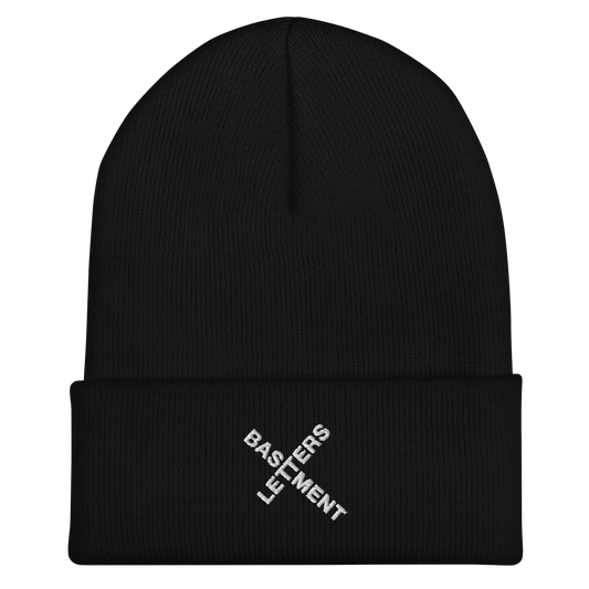 BASEMENT LETTERS // CROSS LOGO // CUFFED BEANIE